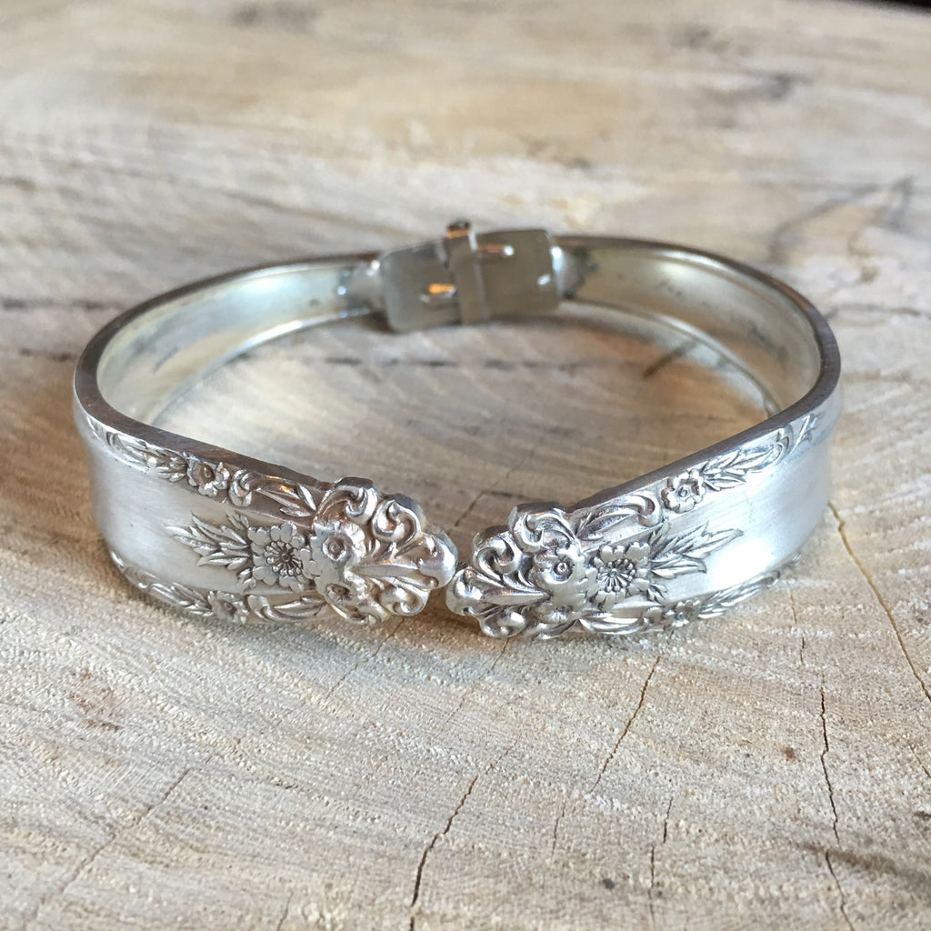 Vintage Silverware Snap Back Cuff
