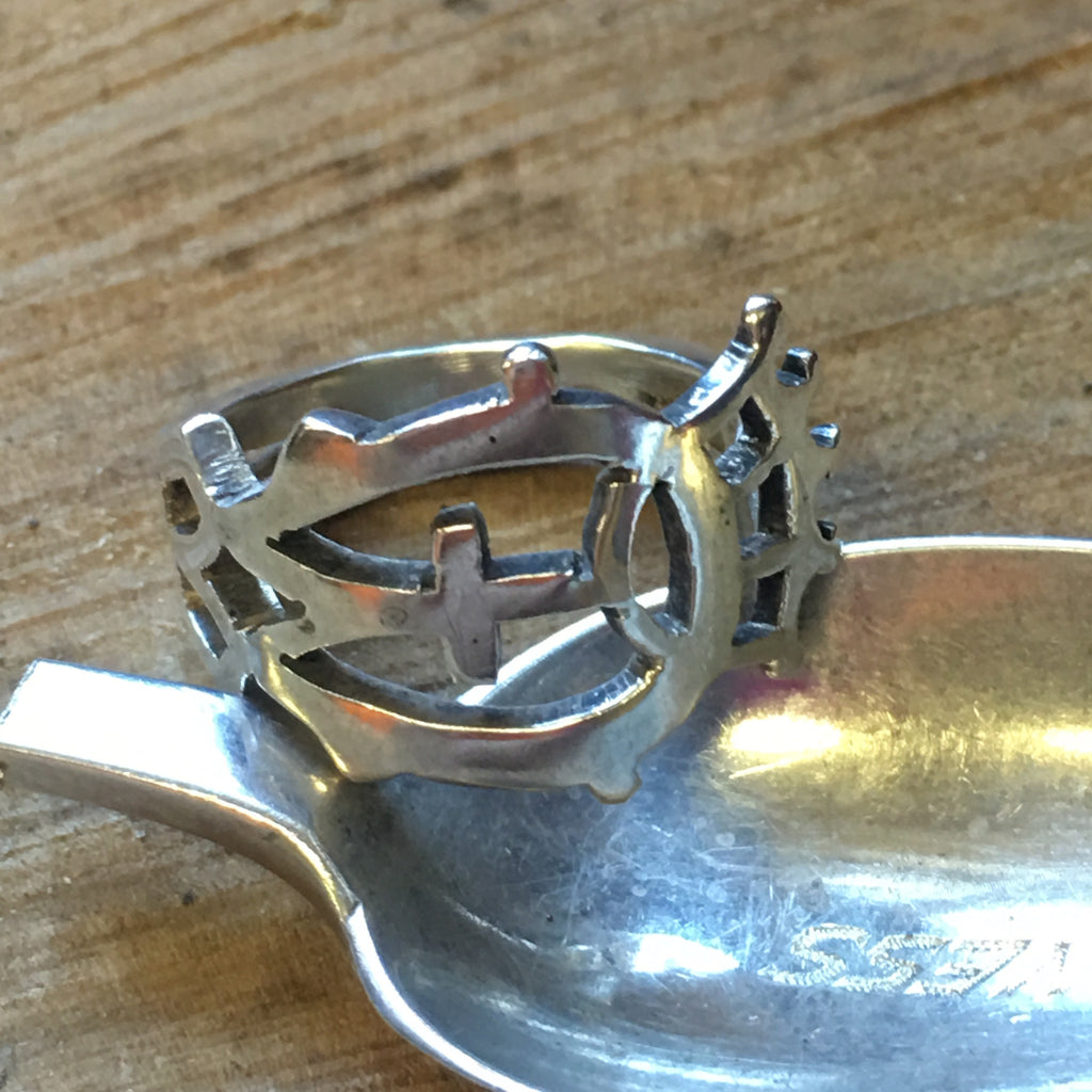 Crown Me a Lucky Duck! Inverness Spoon Ring