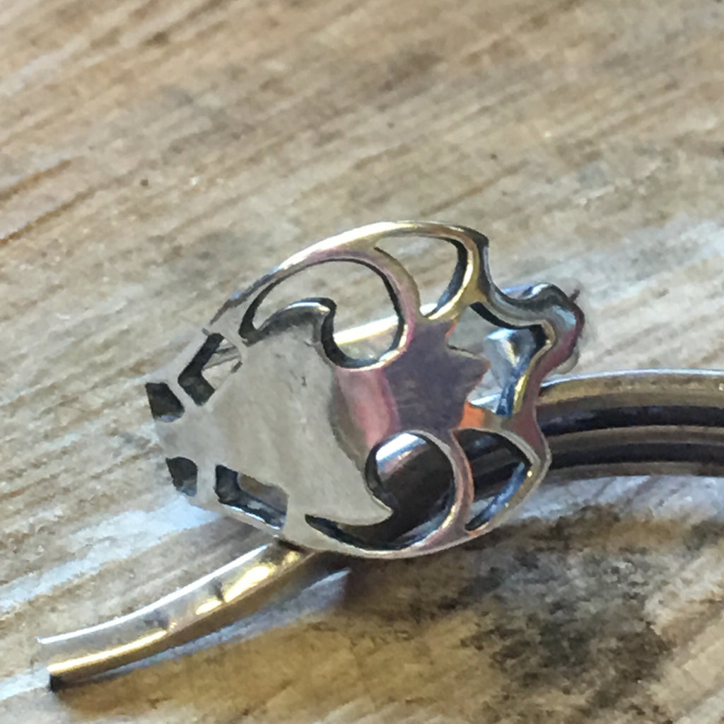 Pickle Me English! Open Silverwork Ring