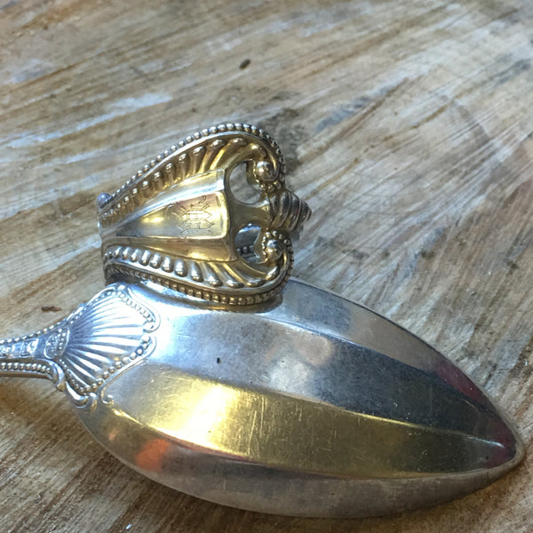 Large Floral Sterling Statement Spoon Ring β BE BombDiggity
