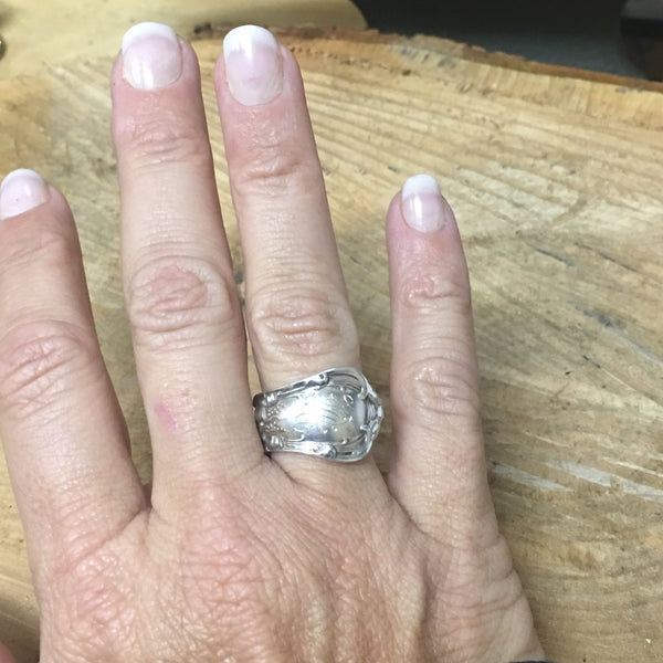 Sterling Spoon Ring Band