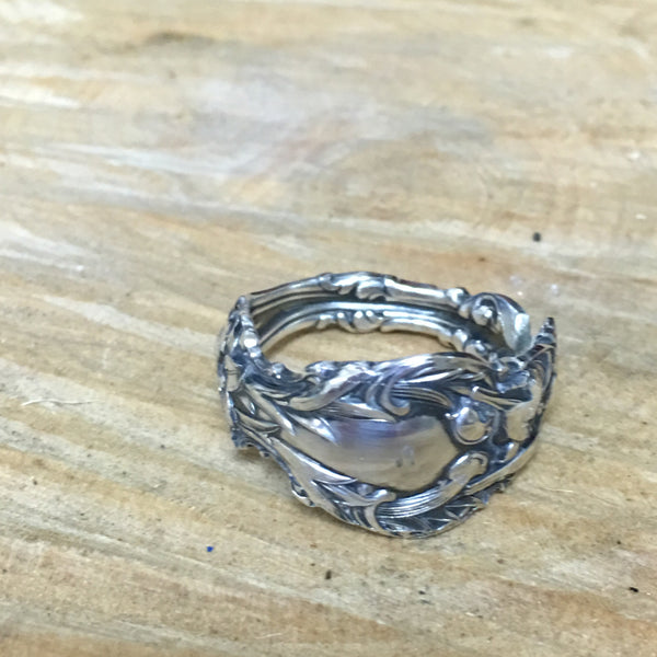 Stunning Ornate Lily Spoon Ring (1920's)