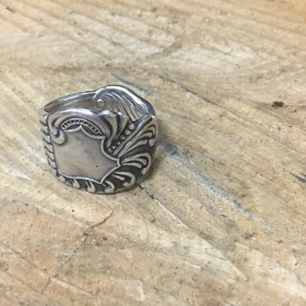Art Nouveau Sterling Spoon Ring
